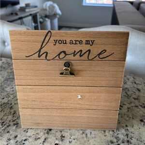Wooden Photo Frame with Clip